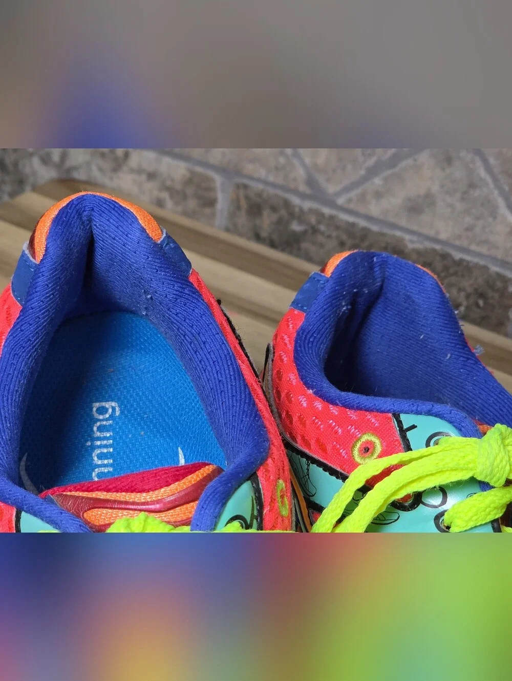 ASICS Mens T113N Gel Nposa Tri 6' Neon Multi Tri Running Shoes Sneakers Size 8.5